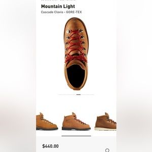 Danner Mountain Light Cascade Brown
Leather Lace Up Boots